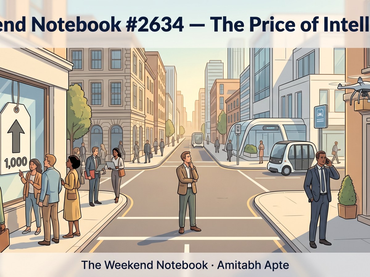 The Weekend Notebook #2634 – The Price of&nbsp;Intelligence